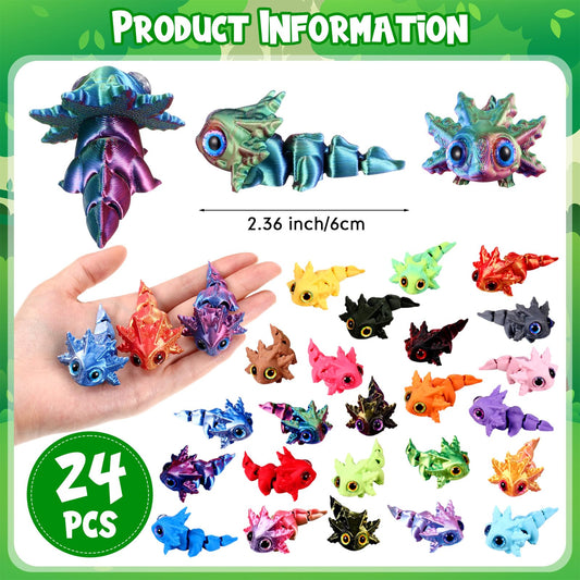 Honoson colorful axolotl figures with movable joints for interactive play.