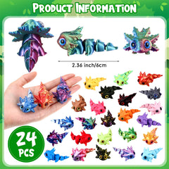 Honoson colorful axolotl figures with movable joints for interactive play.