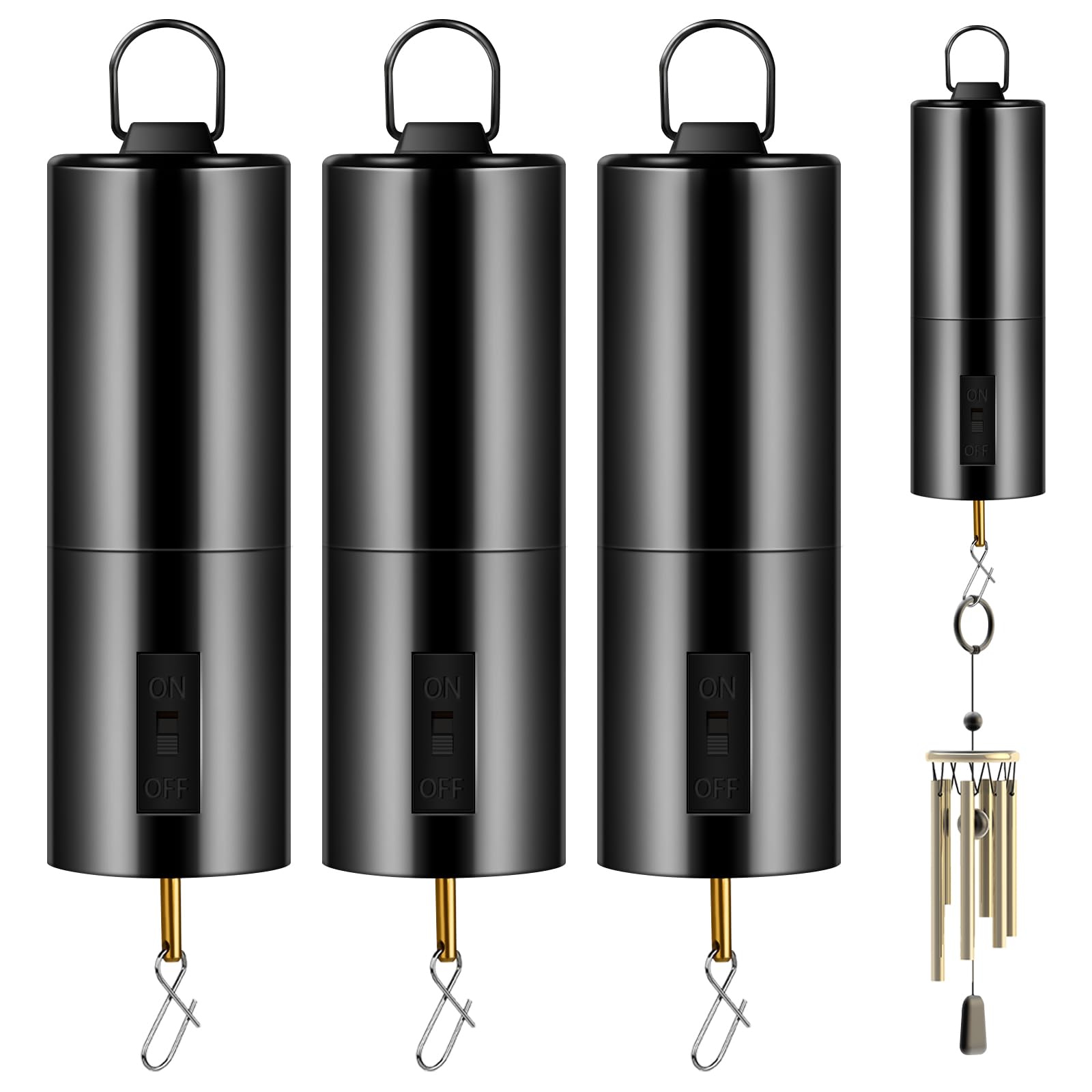 Honoson hanging black rotating motor for versatile garden decor