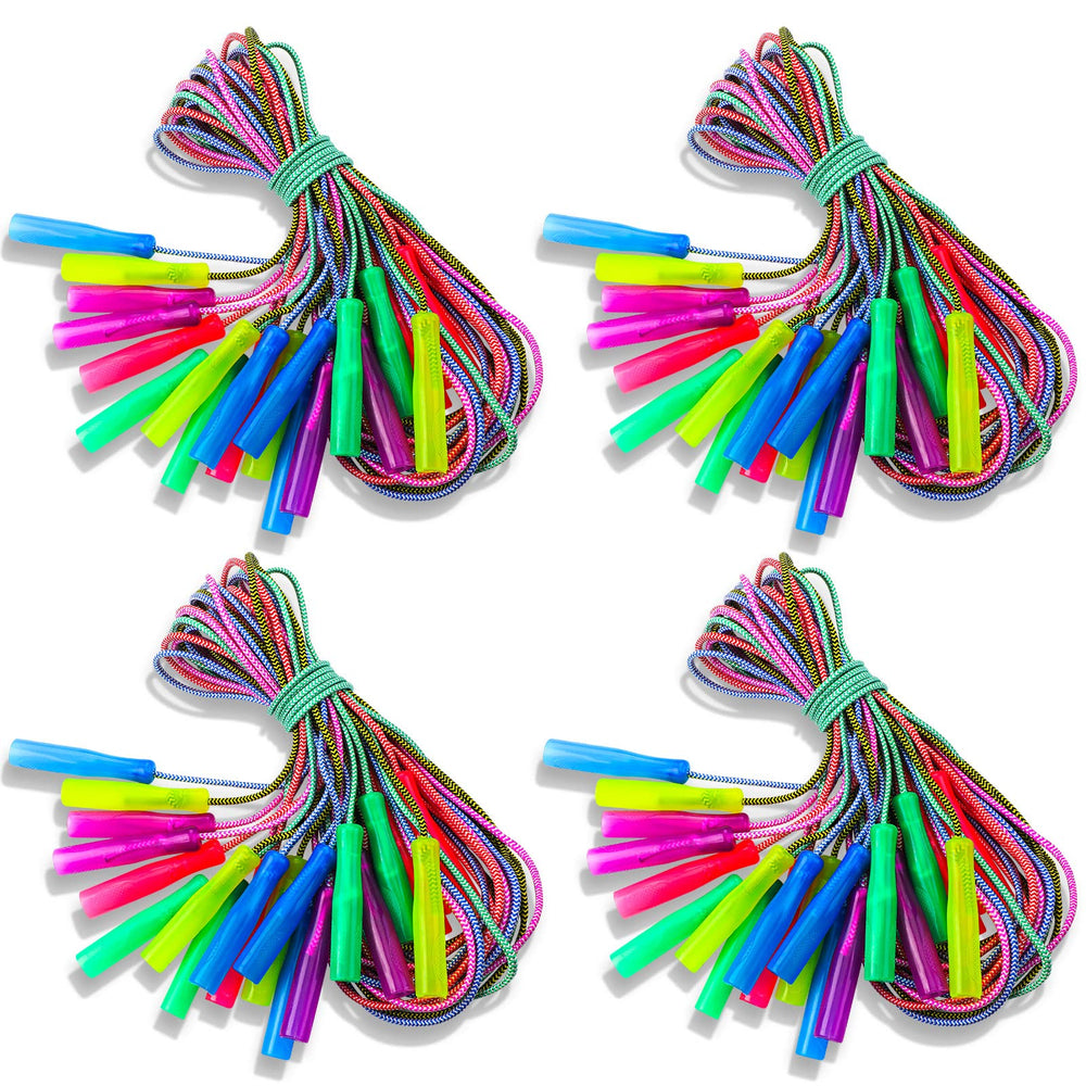 Honoson rainbow jump rope set, 30 pieces, ideal for kids' play and gifts.