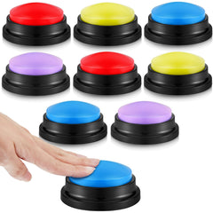 Honoson recordable buzzers 8-pack front view for engaging classroom quizzes