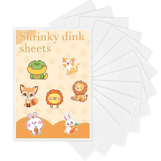 HONSIO shrink dink sheets pack ready for DIY keychains and crafts.
