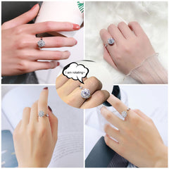 Honsny cat eye spinner ring offers adjustable fit for daily wear