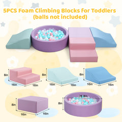 Hoohtoot foam blocks ramp supports safe ascending play and balance practice.