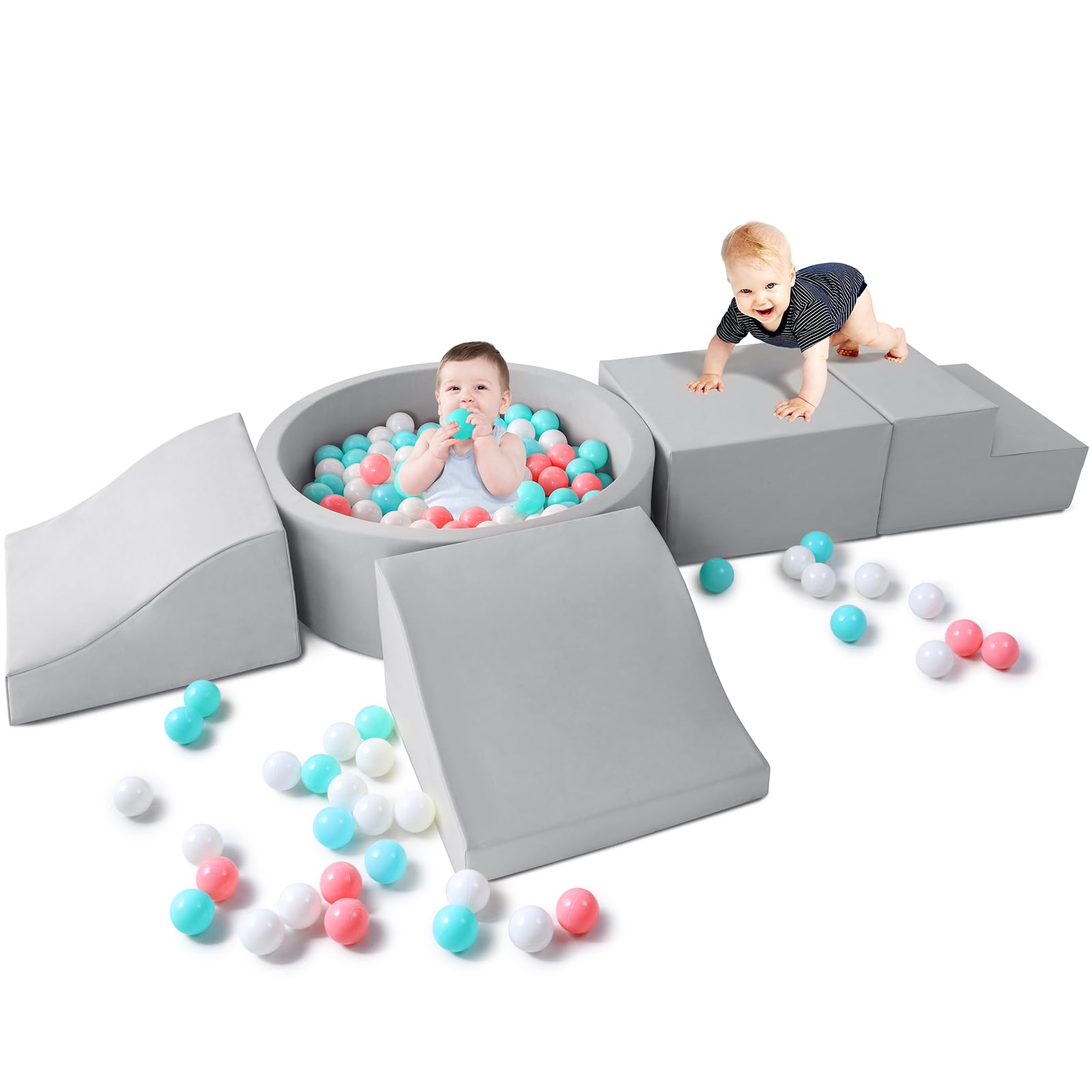 Hoohtoot foam climbing blocks for toddlers in a safe indoor play setup for movement