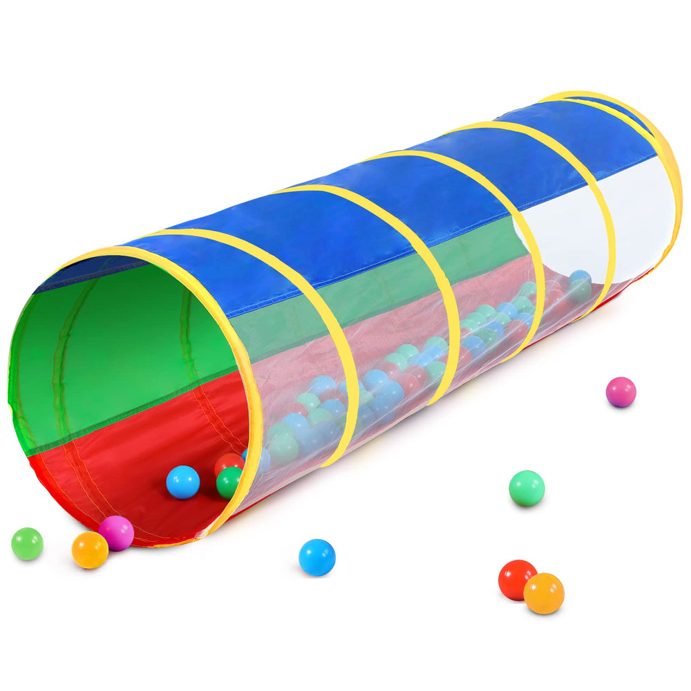 Hoohtoot Kids Crawl Through Play Tunnel in assembly view for exploration and development.