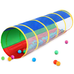Hoohtoot Kids Crawl Through Play Tunnel in assembly view for exploration and development.