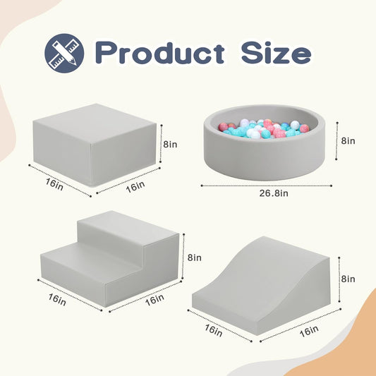 Hoohtoot PU leather climbing blocks with durable grip for imaginative stacking
