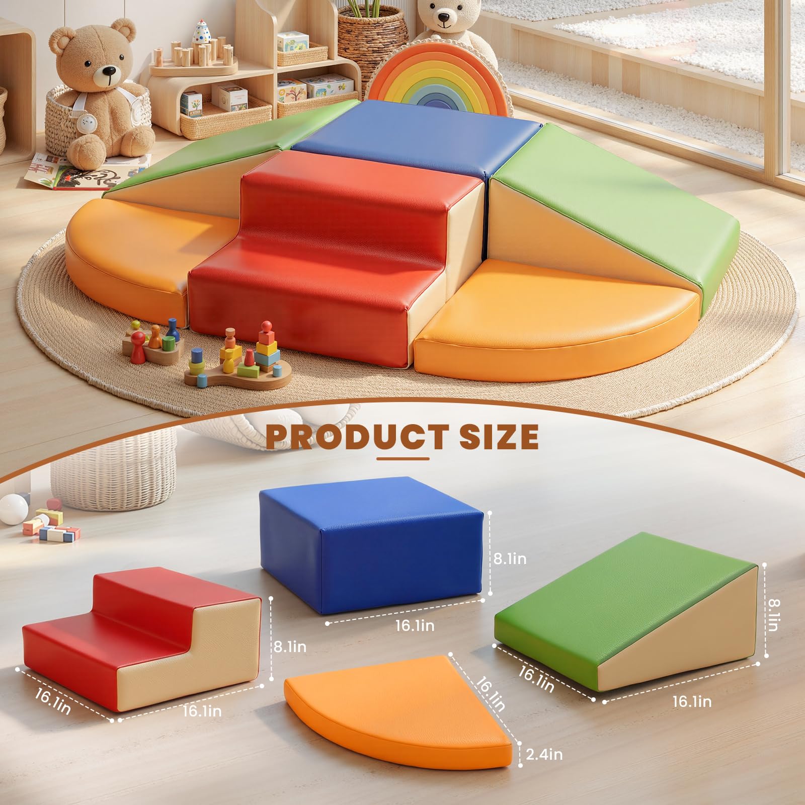Hoohtoot soft blocks create a crawling play area