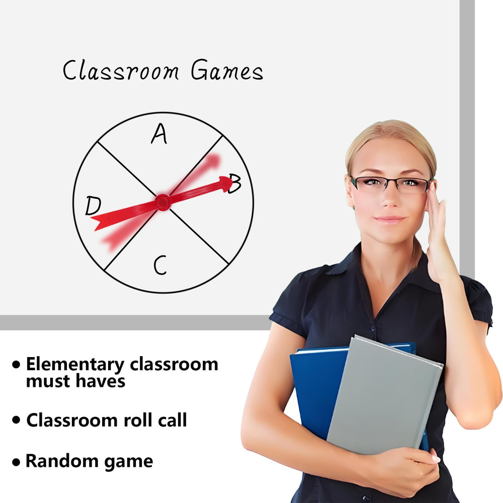 HOOJOJO arrow spinner designed for classroom activities and math games