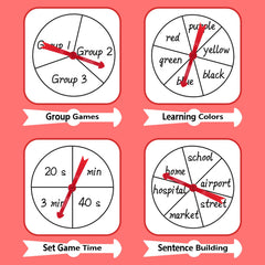 HOOJOJO teaching tools spinner perfect for elementary classroom use