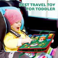 Hooku Busy Board four activity pages support motor skills and cognitive exploration