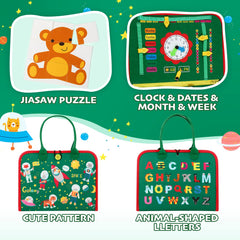Hooku Busy Board travel-friendly design keeps toddlers engaged on the go