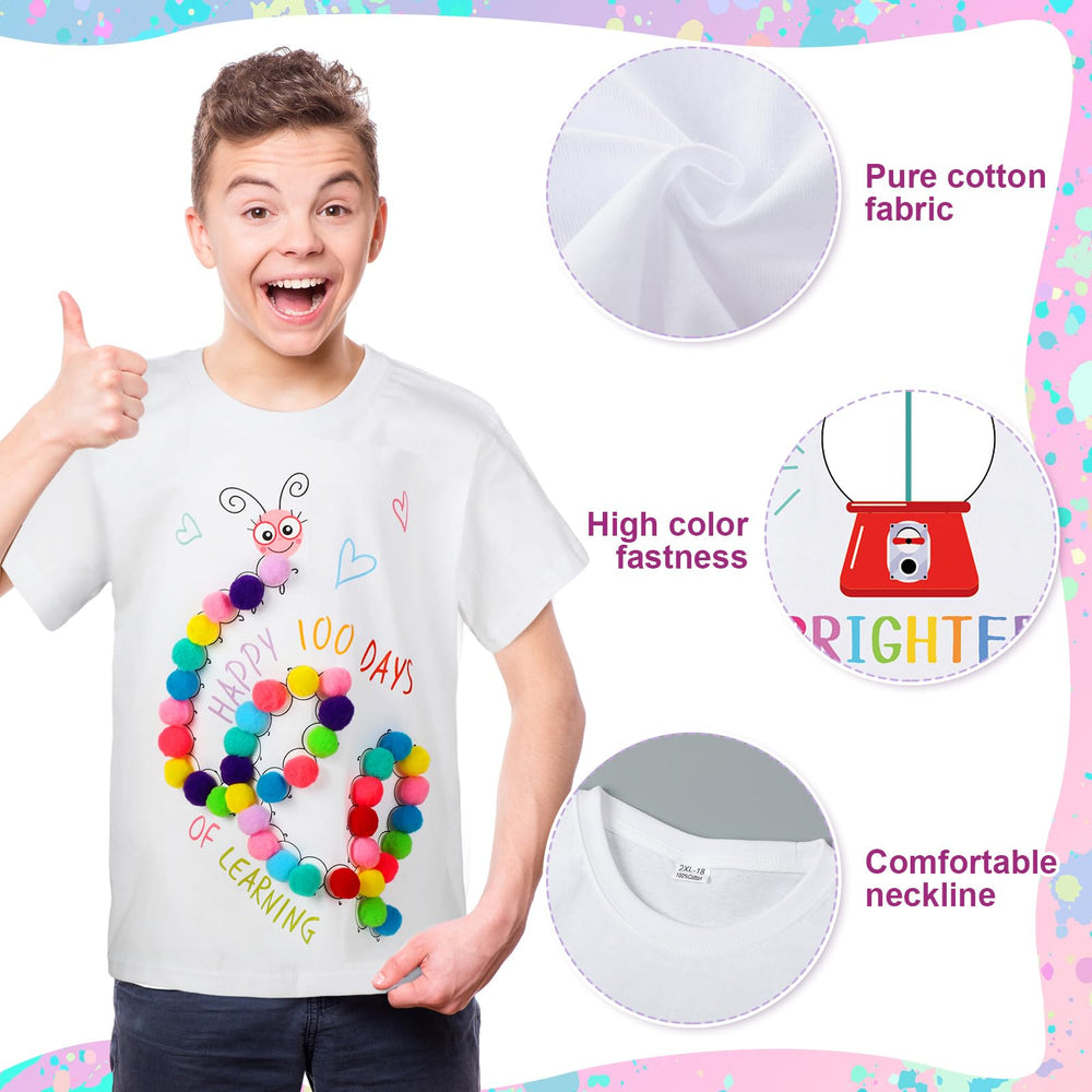 Hoolerry cotton T-shirt ensures soft comfort during crafts.