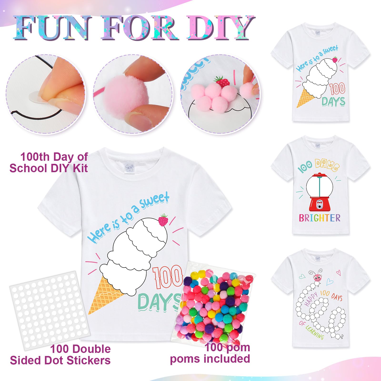 Hoolerry double-sided dot stickers spark personal wearable art.