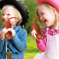 Hoolerry cowboy boot cups in use, great for classrooms or celebrations