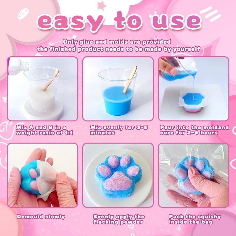 HOOLYUK Taba Squishy Kit liquid colors offer bright blends for vivid squishies.