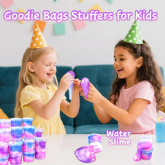 HOOLYUK unicorn slime gift box display makes great party favors.