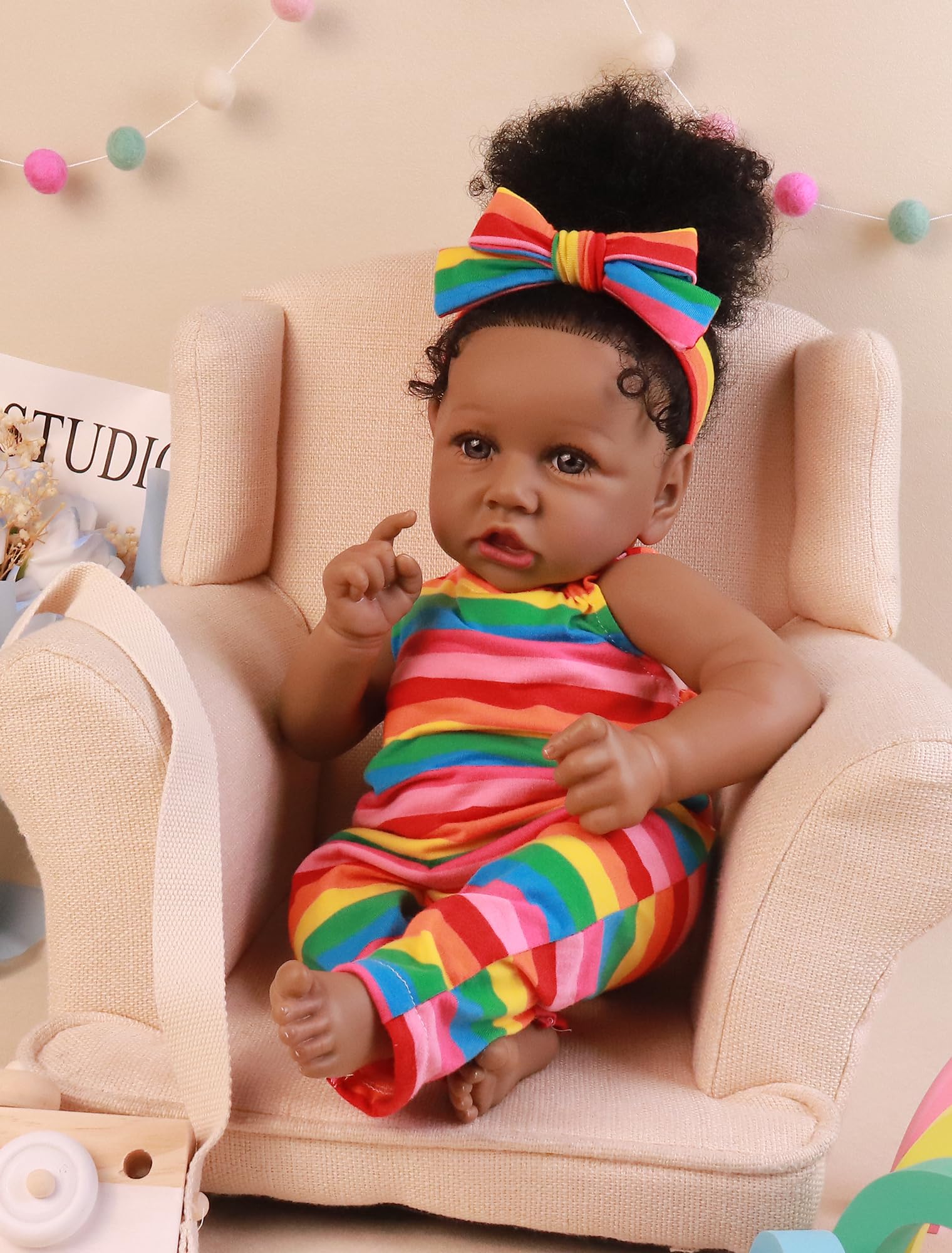 HOOMAI soft body 22.8 inch doll for realistic cuddling and handling