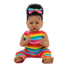 HOOMAI lifelike reborn doll face with detailed features for imaginative play