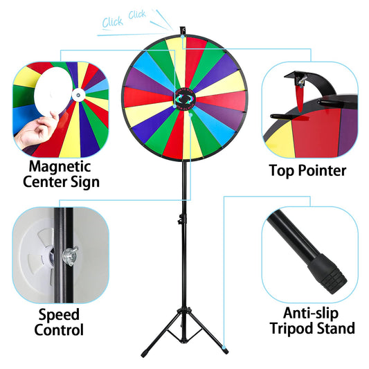 Hooomyai 18-slot wheel showcases colorful segments for dynamic promotions.
