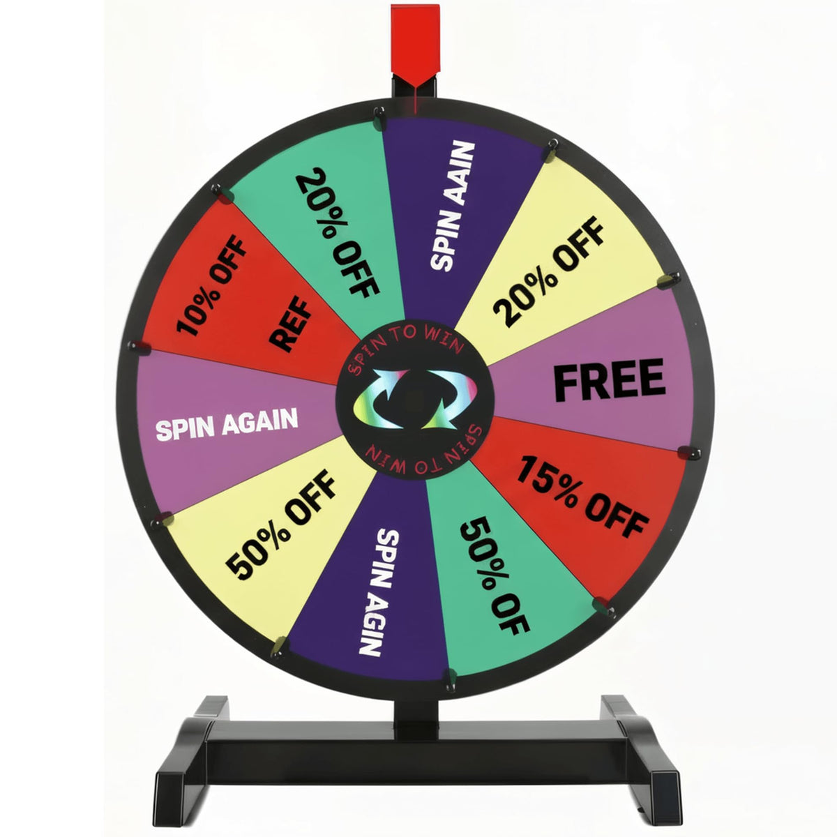 Hooomyai prize wheel 15-inch with 10 slots for engaging draws