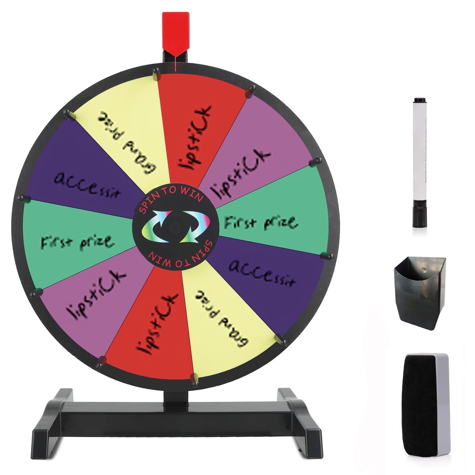 Hooomyai prize wheel party and trade show setup ready