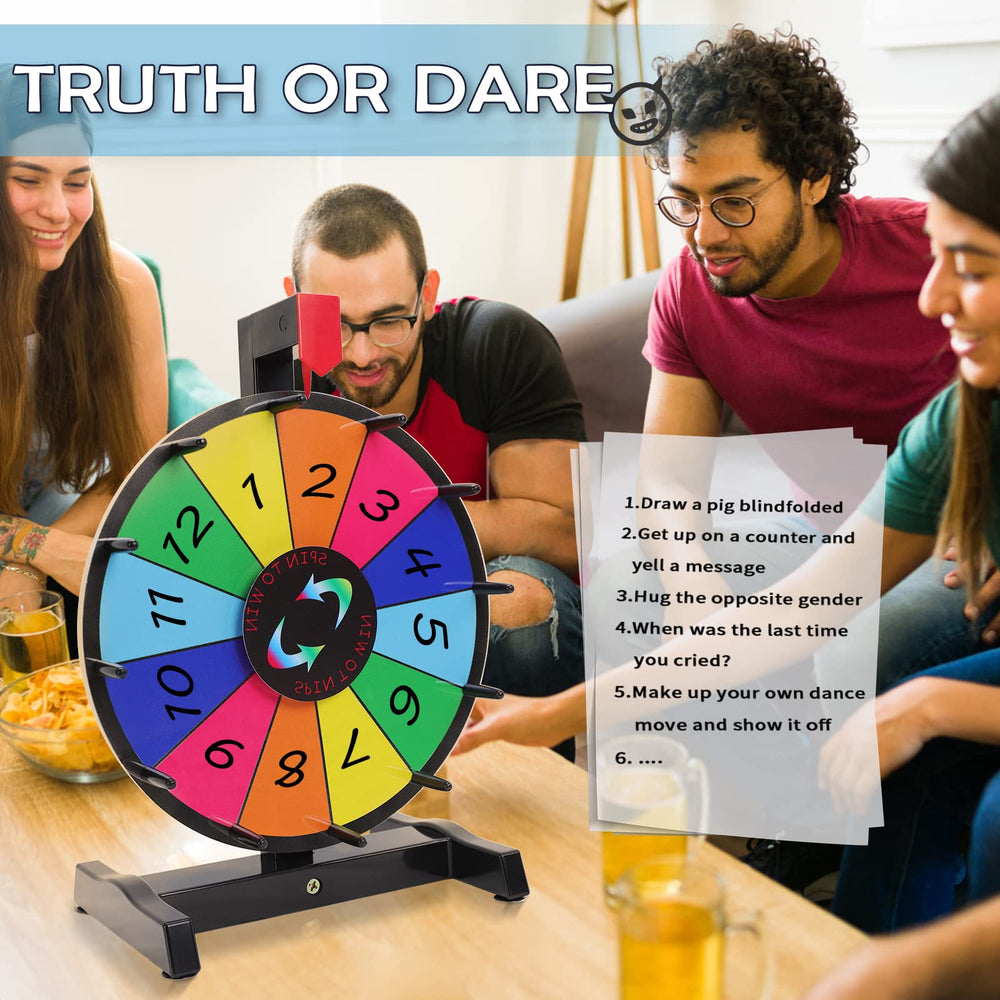 Hooomyai portable prize wheel design ready for classrooms and events.