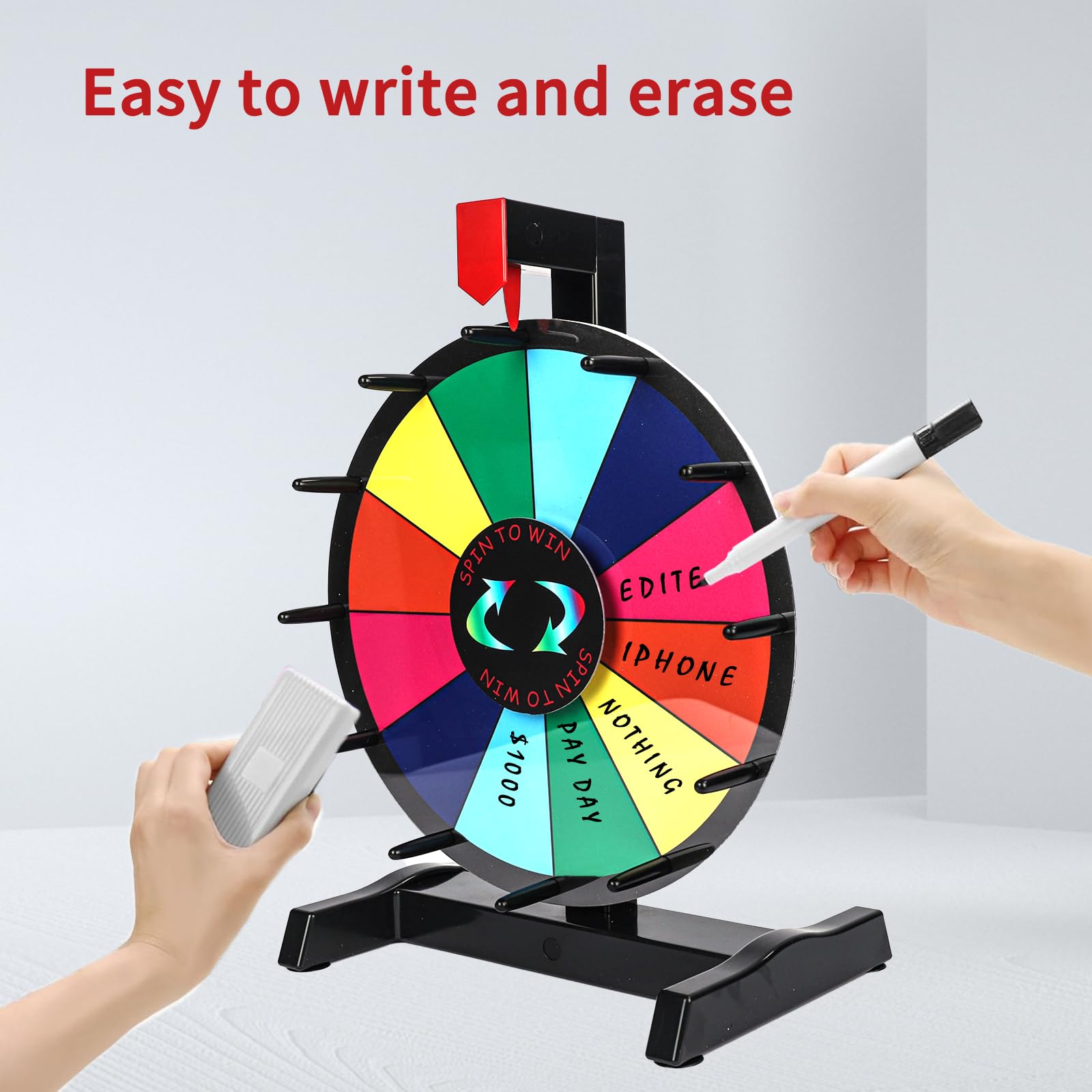Hooomyai red pointer creates engaging clicks to attract crowds.