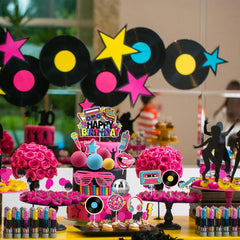 Hooqict 80s cell phone cake topper for fun throwback dessert display.