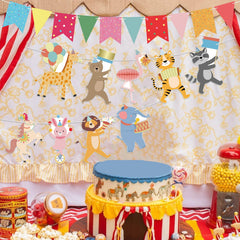 Hooqict animal banner wall decor, adds playful charm to any gift table or fireplace area.