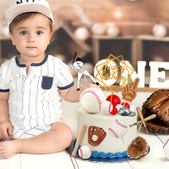 Hooqict baseball glove topper creates playful accents on cakes and snacks.
