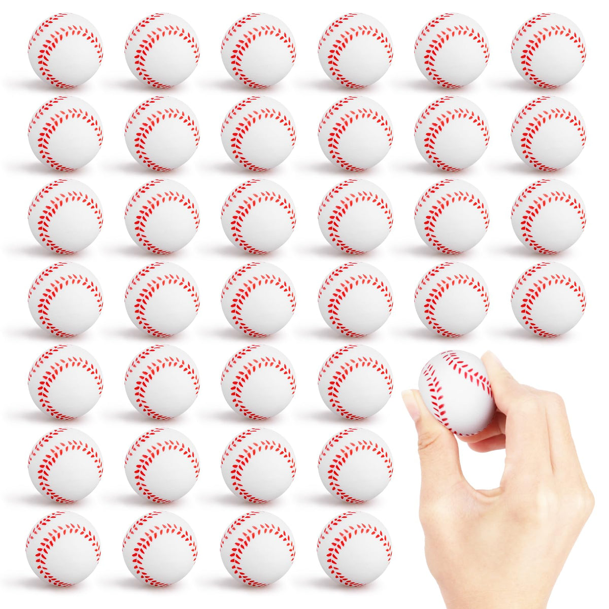 Hooqict baseball stress ball 25-pack for quick stress relief and party favors.