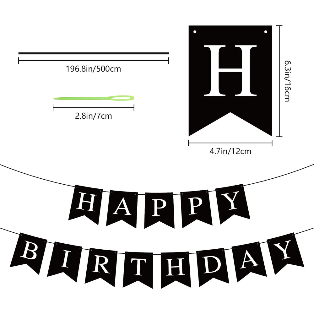 Hooqict thick cardstock banner is sturdy for repeat celebrations