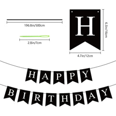 Hooqict thick cardstock banner is sturdy for repeat celebrations
