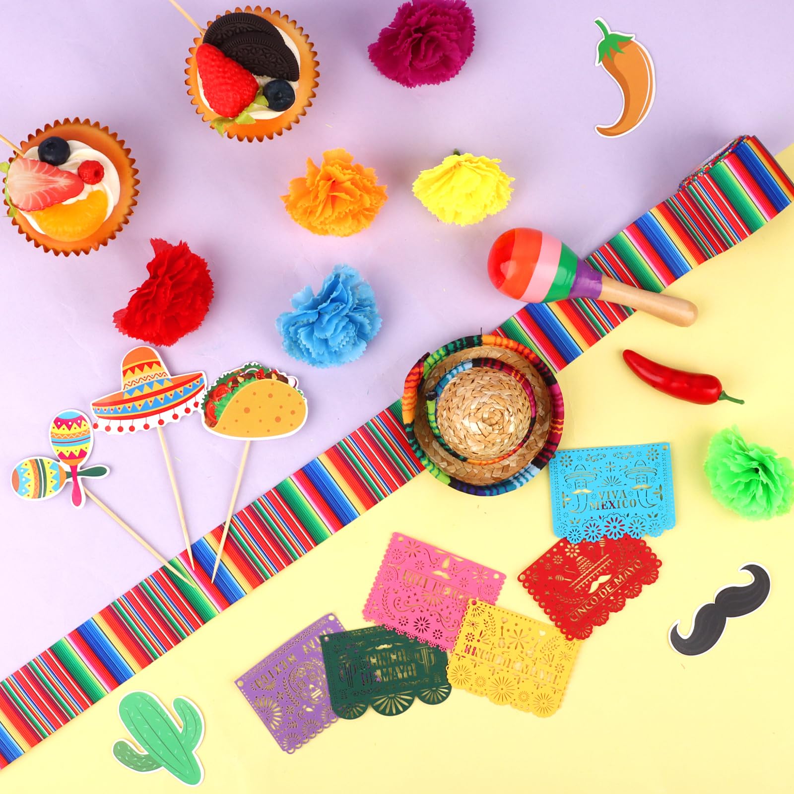 Hooqict Cinco de Mayo toppers complete the dessert table