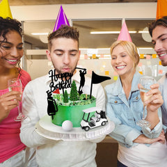 Hooqict golf-themed decor set perfect for sports party desserts.
