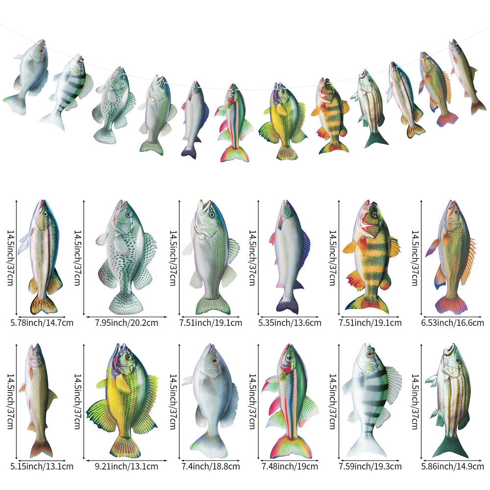 Hooqict Gone Fishing banner ribbon roll enables flexible stringing and length customization