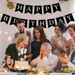 Hooqict 13-flag banner spells HAPPY BIRTHDAY for easy recognition