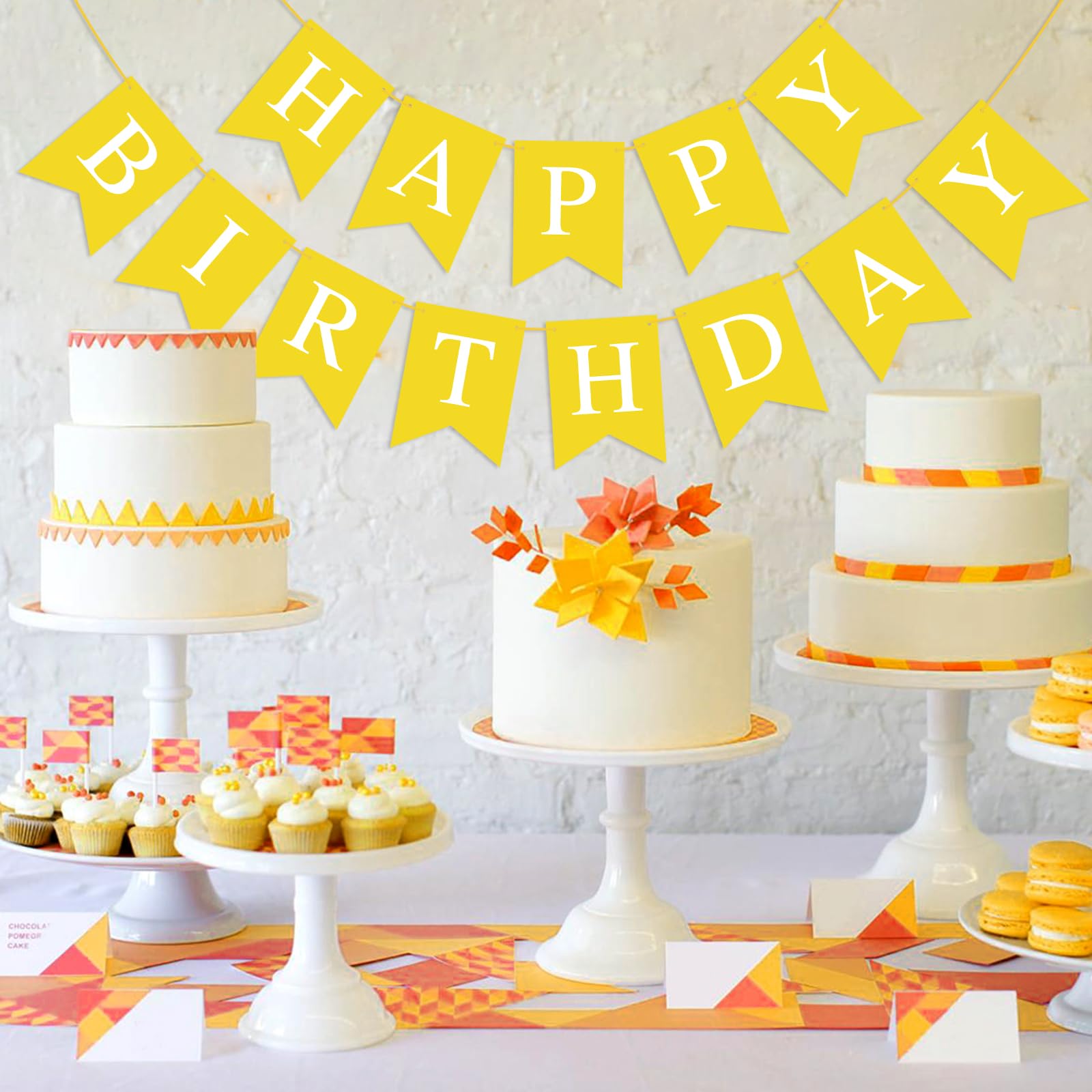 Hooqict happy birthday banner letters create a classic celebration centerpiece
