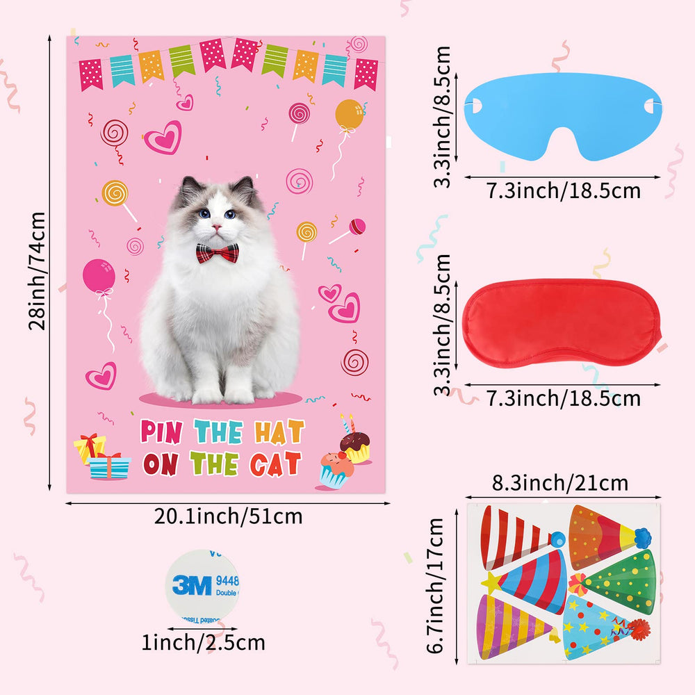 Hooqict hat stickers 54-count provide colorful hats for players.