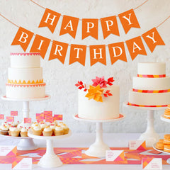 Hooqict thick cardstock flags ensure durable banner for parties