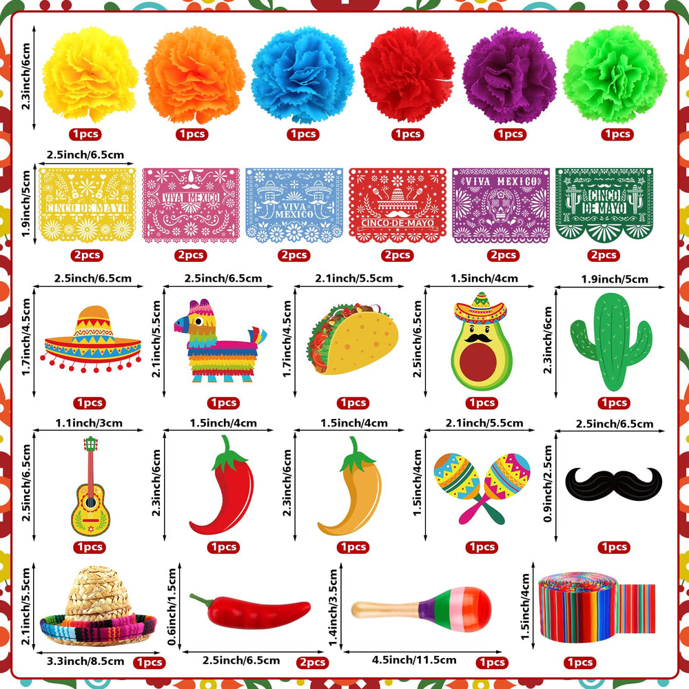 Hooqict serape ribbon cake topper adds vibrant color to desserts