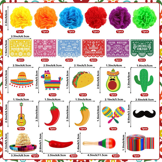 Hooqict serape ribbon cake topper adds vibrant color to desserts