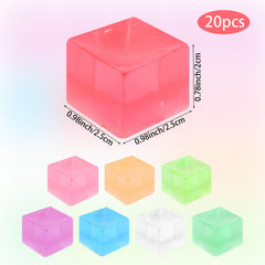 Hooqict stress cube closeup shows colorful squishy texture for sensory play