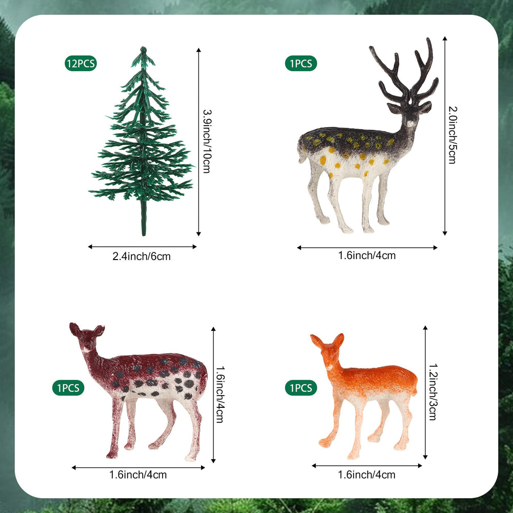 Hooqict forest tree toppers decorate desserts with nature-inspired detail.