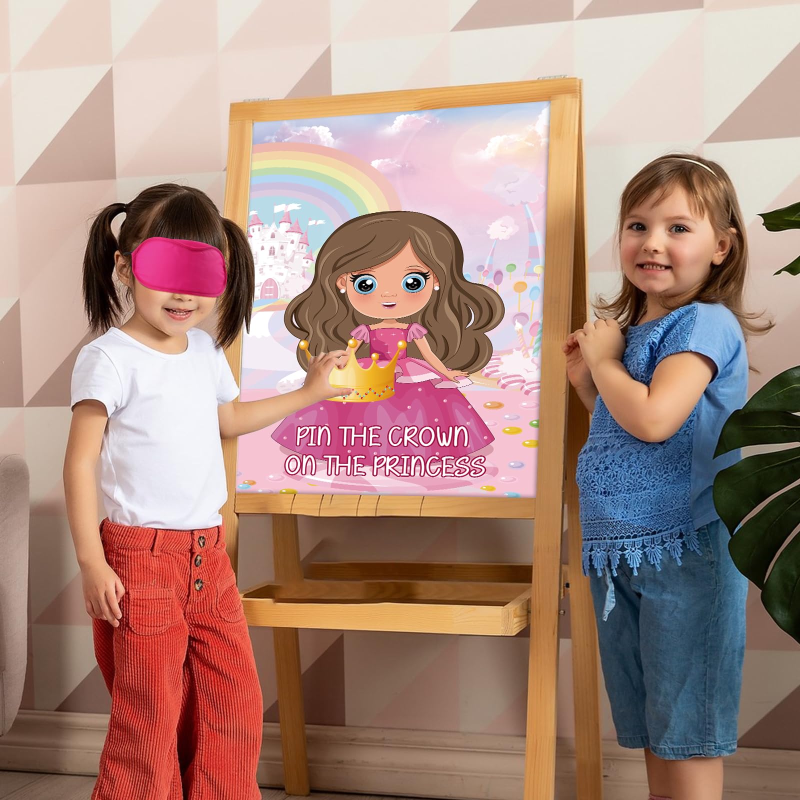 Hooqict wall poster on display during a princess party