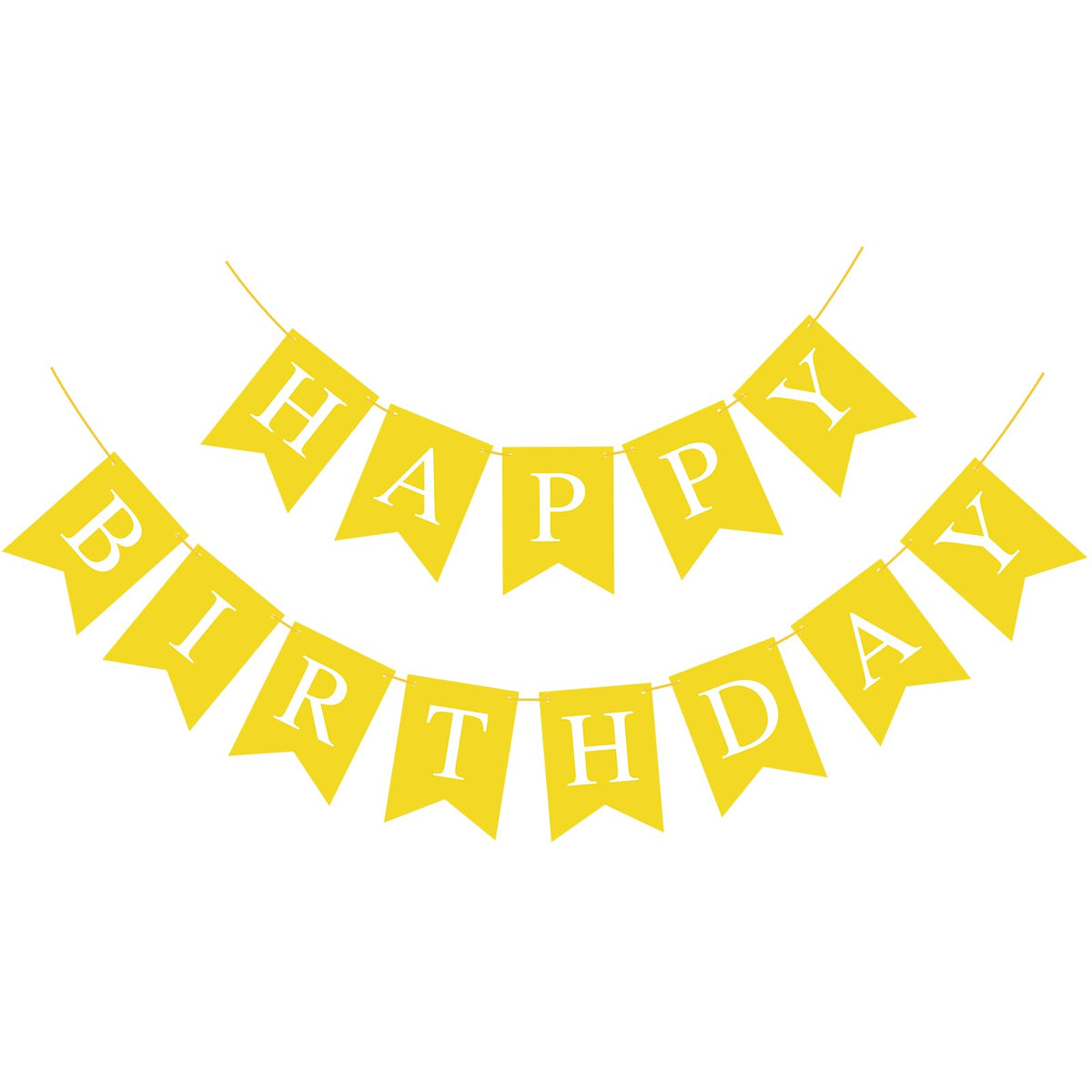Hooqict yellow happy birthday banner backdrop enhances party photos