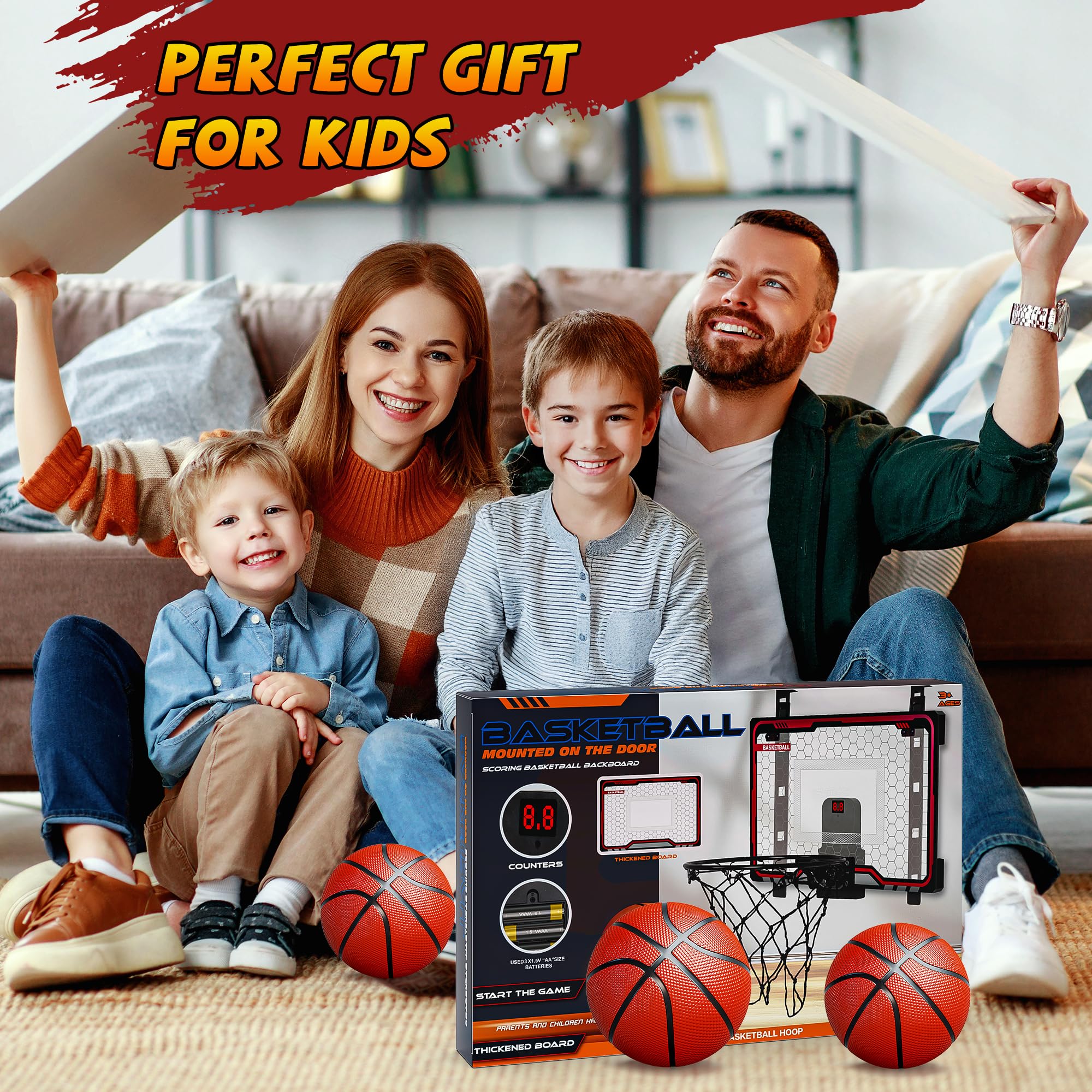 HopeRock portable mini hoop for quick indoor play