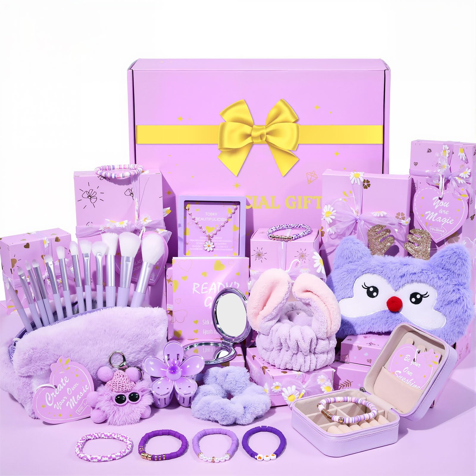 Hoostee gold bow gift box: chic, gift-ready package for teen celebrations